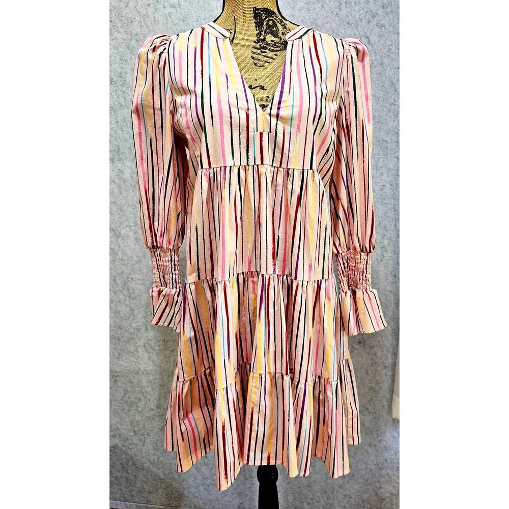 Tuckernuk Pomander Place Dress Pink Sorbet Kenzo Ruffle Bermuda New Sz S